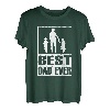 Herren Stolzer Papa von 2 Kinder Vater Vintage Vatertagdesign T-Shirt
