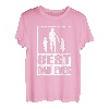 Herren Stolzer Papa von 2 Kinder Vater Vintage Vatertagdesign T-Shirt
