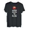 Russia Keep Calm Plov Plow Reis Lustiger Holz Russen Spruch T-Shirt