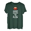 Russia Keep Calm Plov Plow Reis Lustiger Holz Russen Spruch T-Shirt