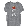 Russia Keep Calm Plov Plow Reis Lustiger Holz Russen Spruch T-Shirt