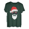 Weihnachtsmann Mütze Sonnenbrille Bart Santa Presentidee T-Shirt