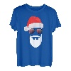Weihnachtsmann Mütze Sonnenbrille Bart Santa Presentidee T-Shirt