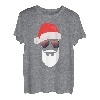 Weihnachtsmann Mütze Sonnenbrille Bart Santa Presentidee T-Shirt