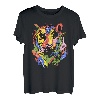 Regenbogen Tiger Baby Kunst Motiv für Herren Damen Kinder T-Shirt