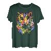 Regenbogen Tiger Baby Kunst Motiv für Herren Damen Kinder T-Shirt