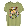 Regenbogen Tiger Baby Kunst Motiv für Herren Damen Kinder T-Shirt