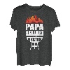 Herren PAPA GRILLIERT AM BESTEN T-Shirt Grillen Geschenk Grill BBQ T-Shirt