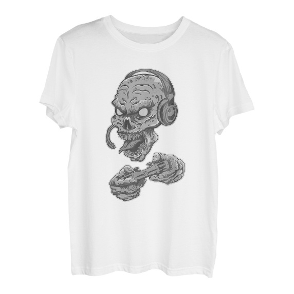 Lustiger Zombie-Totenkopf, Videospieler, Gaming-Liebhaber, Geschenk für  Herren und Jungen T-Shirt - Hapfox