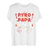 Herren Böller Feuerwerk Silvester Neujahr Papa Pyro T-Shirt