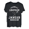 Fussball Spieler Legende Januar Geburtstagsshirt Junge T-Shirt