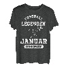 Fussball Spieler Legende Januar Geburtstagsshirt Junge T-Shirt