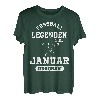 Fussball Spieler Legende Januar Geburtstagsshirt Junge T-Shirt