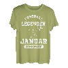 Fussball Spieler Legende Januar Geburtstagsshirt Junge T-Shirt