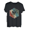 Retro-Kraken-Seemonster-Tentakel Surfing-Tauchen T-Shirt