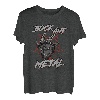 Bock Auf Metal Heavy Metaller Pommesgabel Festival Geschenk T-Shirt