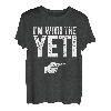 I'm With The Yeti T-Shirt passendes Yeti Kostüm T-Shirt