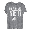 I'm With The Yeti T-Shirt passendes Yeti Kostüm T-Shirt
