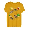 Deerhound Rentier Weihnachten Santa reiten Hunde Geschenk T-Shirt