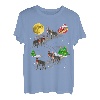 Deerhound Rentier Weihnachten Santa reiten Hunde Geschenk T-Shirt