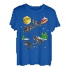 Deerhound Rentier Weihnachten Santa reiten Hunde Geschenk T-Shirt
