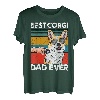 Herren Best Corgi Dad Ever Bester Hunde Papa Vatertag T-Shirt