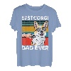 Herren Best Corgi Dad Ever Bester Hunde Papa Vatertag T-Shirt