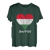 Ungarn Ungare Herz Ungarische Wurzeln Touristen Souvenir T-Shirt