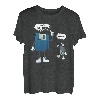 Diskette Und USB Vater Und Sohn Nerd Geek Computer T-Shirt