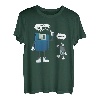 Diskette Und USB Vater Und Sohn Nerd Geek Computer T-Shirt