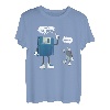 Diskette Und USB Vater Und Sohn Nerd Geek Computer T-Shirt