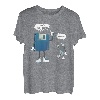 Diskette Und USB Vater Und Sohn Nerd Geek Computer T-Shirt