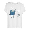 Diskette Und USB Vater Und Sohn Nerd Geek Computer T-Shirt
