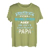 Baby Kind versuche zu benehmen komme nach Vater Papa Junge T-Shirt