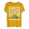 Gras ist immer grüner mit Papa Alles Gute zum Vatertag T-Shirt