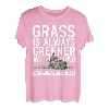 Gras ist immer grüner mit Papa Alles Gute zum Vatertag T-Shirt