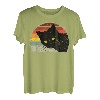 Vintage Katze 80er Jahre Retro Stil für Katzenliebhaber, Katzenmutter, Katzenvater T-Shirt