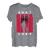 Herren Albanischer Papa mit Baby 1. Vatertag Albanien Shqiptar Baba T-Shirt