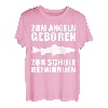 Zum Angeln geboren zur Schule gezwungen Angler Design T-Shirt
