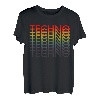 Herren Bisexual Gay Queer Trans LGBTQ Rainbow Music I Love Techno T-Shirt