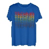 Herren Bisexual Gay Queer Trans LGBTQ Rainbow Music I Love Techno T-Shirt