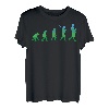 Herren Werdender Vater Geschenk lustiges Evolution Papa Retro T-Shirt