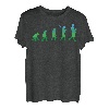 Herren Werdender Vater Geschenk lustiges Evolution Papa Retro T-Shirt