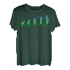 Herren Werdender Vater Geschenk lustiges Evolution Papa Retro T-Shirt