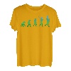 Herren Werdender Vater Geschenk lustiges Evolution Papa Retro T-Shirt