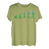 Herren Werdender Vater Geschenk lustiges Evolution Papa Retro T-Shirt