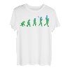 Herren Werdender Vater Geschenk lustiges Evolution Papa Retro T-Shirt