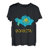 Kasachstan Karte Umriss Kazak Kasachische Flagge Kasache T-Shirt