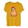 Ok I Pull Up Capybara Weihnachtspyjama Tier Weihnachtsmütze T-Shirt