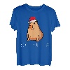 Ok I Pull Up Capybara Weihnachtspyjama Tier Weihnachtsmütze T-Shirt